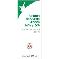 Sodio Fosfato Afom 16%/6% Soluzione Rettale Adulti Trattamento Stitichezza e Svuotamento Intestinale, 120ml