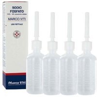 Sodio Fosfato Mv 16%/6% Soluzione Rettale Trattamento Stitichezza, 4 Flaconi da 120ml