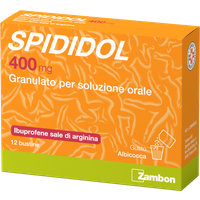 Spididol 400mg Ibuprofene Sale di Arginina Dolore Febbre e Influenza, 12 Compresse Rivestite