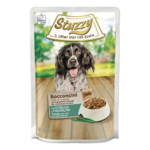 Stuzzy Cane Bocconcini Jelly Busta Adulto Vitello & Fagiolini 100 Gr