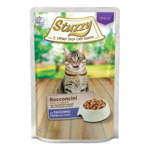 Stuzzy Gatto Bocconcini Busta Adulto Sterilizzato Tacchino 85 Gr
