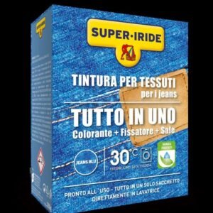 SUPER-IRIDE - Tintuta Per Tessuti Tutto In Uno 350 G - Blu Jeans