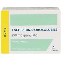Tachipirina Orosol Orosolubile 250mg Paracetamolo Antipiretico e Analgesico Senza Acqua, 10 Bustine