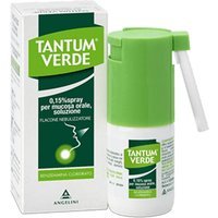 Tantum Verde 0,15% Benzidamina Cloridrato Spray per Mucosa Orale Trattamento di Stati Infiammatori del Cavo Orofaringeo, 30ml