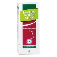 Tantum Verde Gola Collutorio 0,25% Flurbiprofene Trattamento di Stati Infiammatori del Cavo Orofaringeo, 160ml