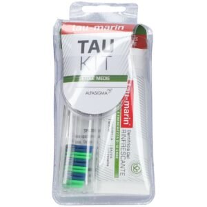 Tau-Marin Kit Da Viaggio Spazzolino Medio Componibile + Dentifricio 20 ml