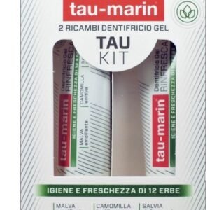 Tau marin dentifricio rinfrescante ricarica tau kit 2x20ml