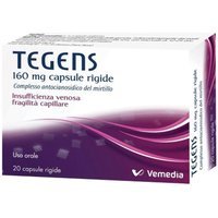 Tegens 160mg Insufficienza Venosa e Fragilità Capillare, 20 Capsule Rigide