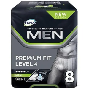Tena Men Premium Fit Mutandina Assorbente Livello 4 Taglia L 8 Pezzi