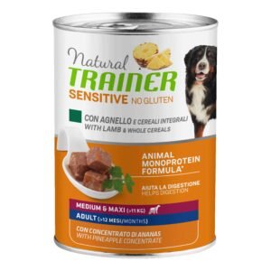 Trainer Cane Natural Sensitive Adulto Medium&Maxi Agnello & Cereali 400 Gr