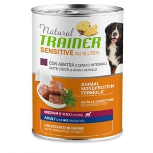 Trainer Cane Natural Sensitive Adulto Medium&Maxi Anatra & Cereali 400 Gr