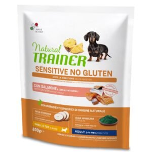 Trainer Cane Natural Sensitive Adulto Mini Salmone 800 Gr