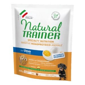 Trainer Cane Natural Sensitive Adulto Mini Uovo & Cereali Integrali 800 Gr