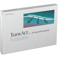 Transact Lat 40mg Flurbiprofene Cerotti Medicati Antidolorifico Locale, 10 Cerotti