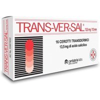 Transversal 12mm/13,5mg Dischetti Acido Salicilico Trattamento Verruche Calli e Duroni, 16 Cerotti