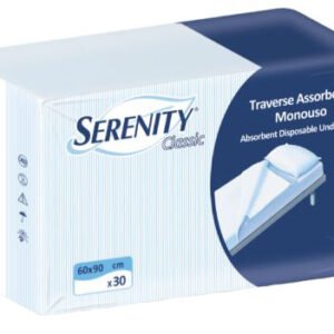 Traversa salvamaterasso per incontinenza serenity relax 60x90 cm 30 pezzi