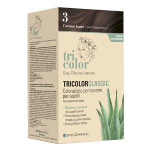 Tricolor classic 3 castano scuro 2 tubi 50 ml + 2 shaker 50 ml + 4 bustine 8 ml