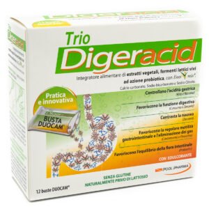 Trio Digeracid Integratore Bruciore e Acidità 12 Bustine