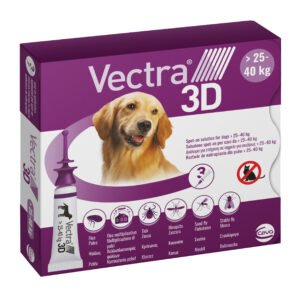 Vectra 3D Viola Spot-On Cani Da 25 A 40 Kg 3 Pipette Monodose