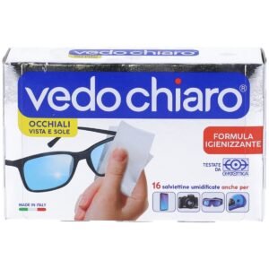 Vedo Chiaro Salviettine Per La Pulizia Degli Occhiali 16 Pezzi