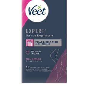 VEET EXPERT STRISCE CORPO 12PEZZI PEL NORM