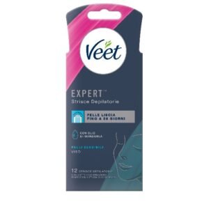 VEET EXPERT STRISCE VISO 12PEZZI PELLI SENS