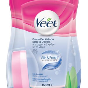 Veet silk&fresh technology crema sotto la doccia pelli sensibili