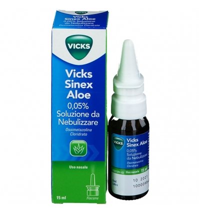 Vicks sinex aloe 0,05% soluzione da nebulizzare per naso chiuso 15 ml