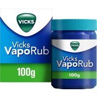 Vicks Vaporub Rimedio per Raffreddore Mal di Gola Tosse e Naso Chiuso, Vasetto da 100g