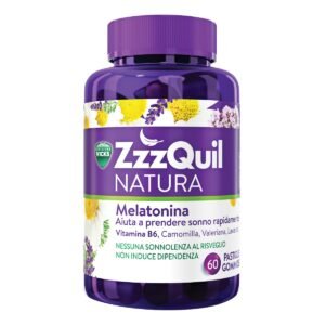 Vicks ZzzQuil Natura Integratore Per Dormire 60 Pastiglie Gommose