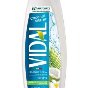 VIDAL - Coconut Water - Bagnodoccia Fresco - Acqua di Cocco e Monoi 500 ml