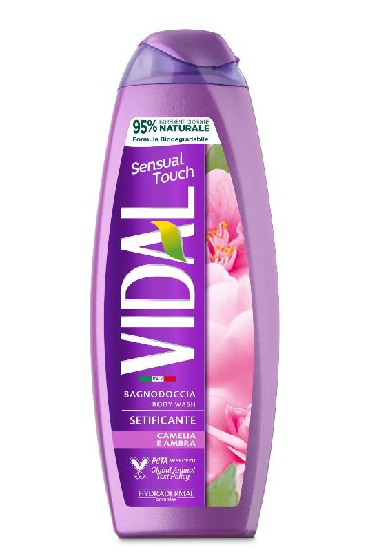 VIDAL - Sensual touch - bagnoschiuma setificante camelia e Ambra 500 ml