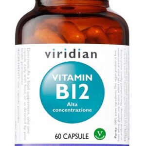 Viridian vitamin b12 high potency 60 capsule viridian vitamina b12 alta concentrazione