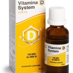 Vitamina d system gocce 150 dosi da 2000 ui 26 ml