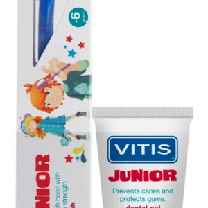 Vitis Junior Kit Spazzolino + Dentifricio Gel 15ml