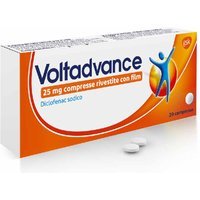 Voltadvance Antinfiammatorio 25mg Diclofenac Dolore Cervicale Mal di Schiena Mal di Testa, 20 Compresse
