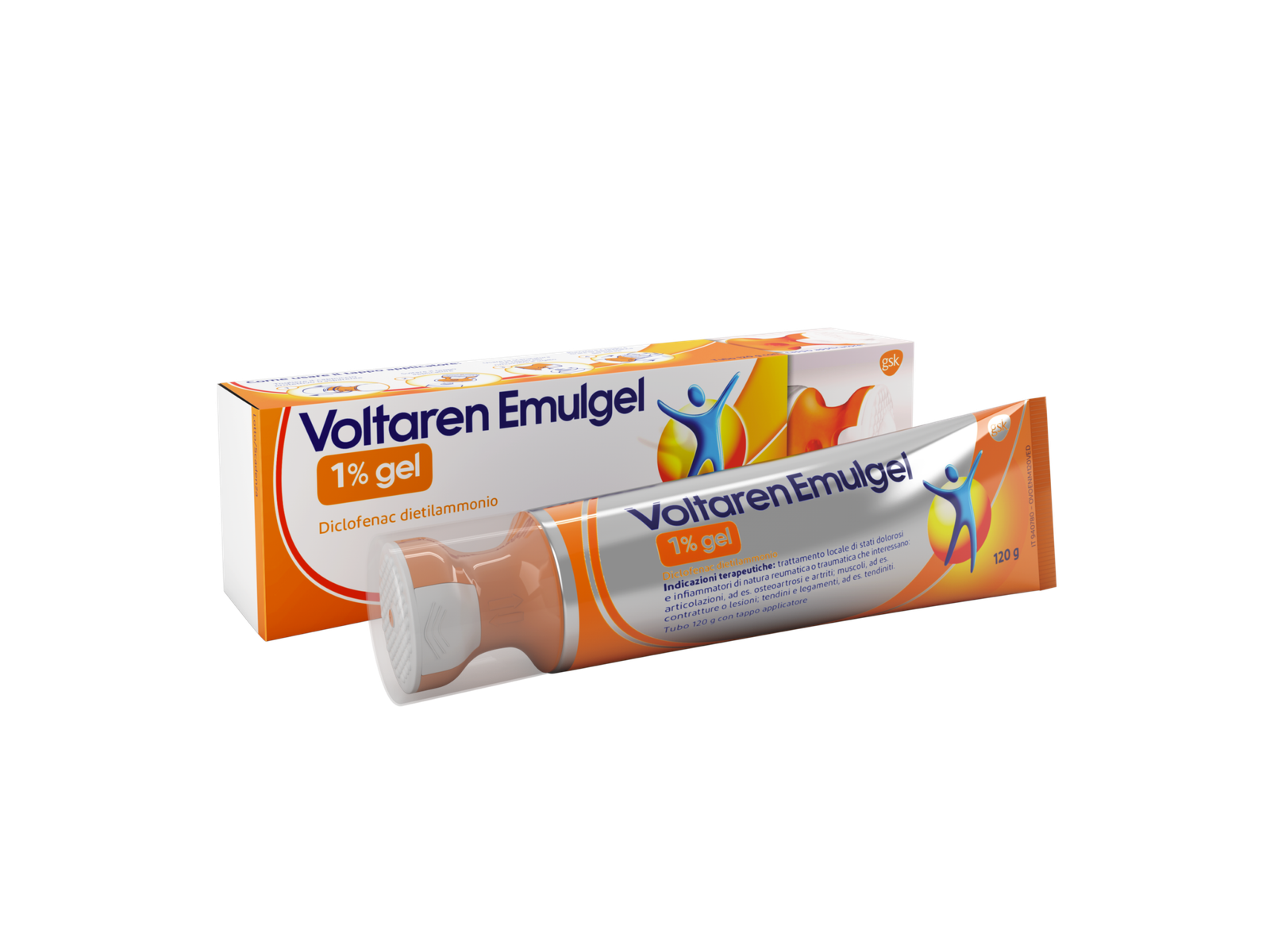 Voltaren emulgel 1% 120g con tappo applicatore