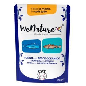 Wenature Gatto Busta In Jelly Adulto Tonno & Pesce Oceanico 70 Gr