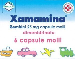 Xamamina bambini 6 capsule molli da 25 mg