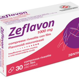 Zeflavon 1000 mg compresse rivestite con film flavonoidi micronizzati, come diosmina e altri flavonoidi espressi come esperidina
