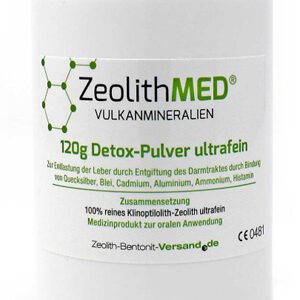 Zeolithmed minerali vulcanici detox polvere ultrafine 120 g