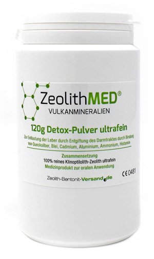 Zeolithmed minerali vulcanici detox polvere ultrafine 120 g
