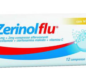 Zerinolflu 12 compresse effervescenti limone