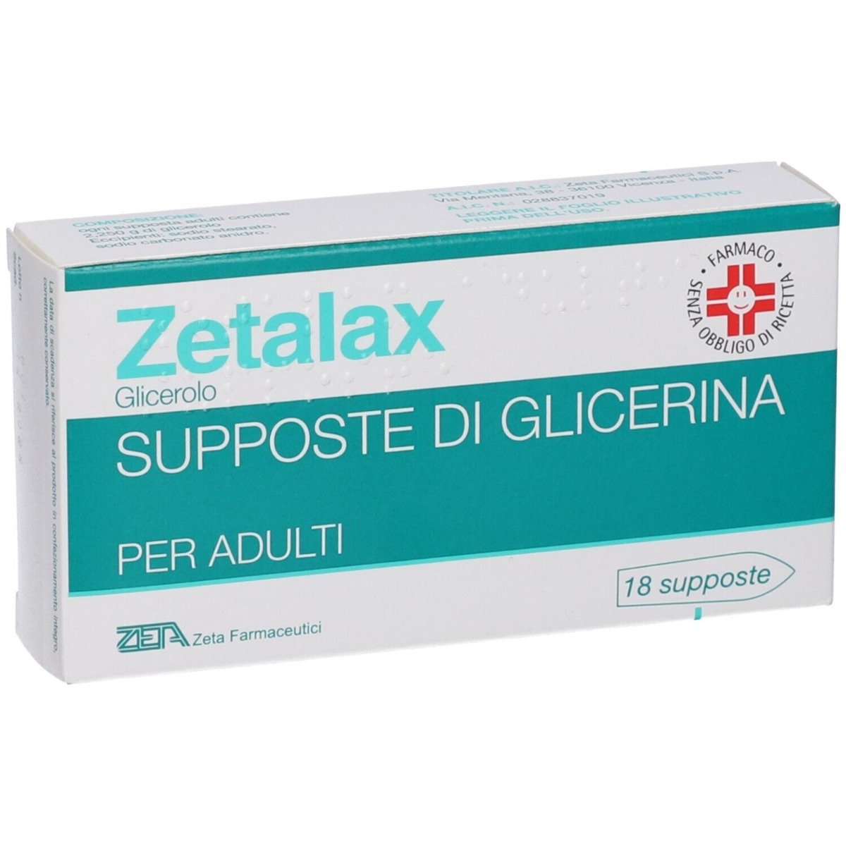 Zetalax Adulti 2,25 g Glicerolo Stitichezza 18 Supposte