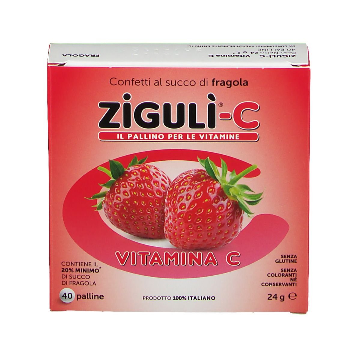 Zigulì-C Fragola con Vitamina C 40 Palline